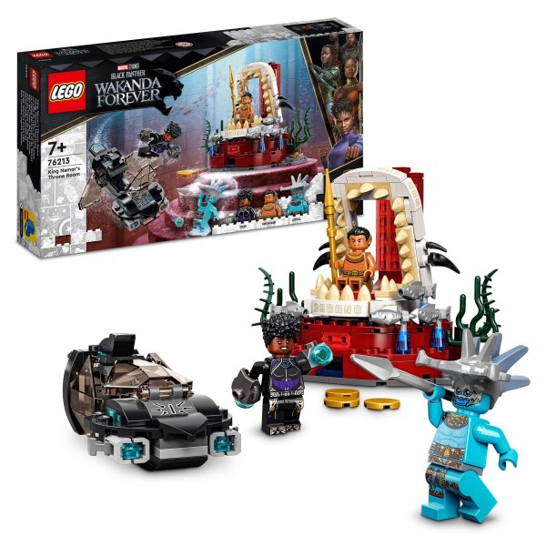 LEGO 76213 Marvel Black Panther King Namor's Throne Room Building Toy Set