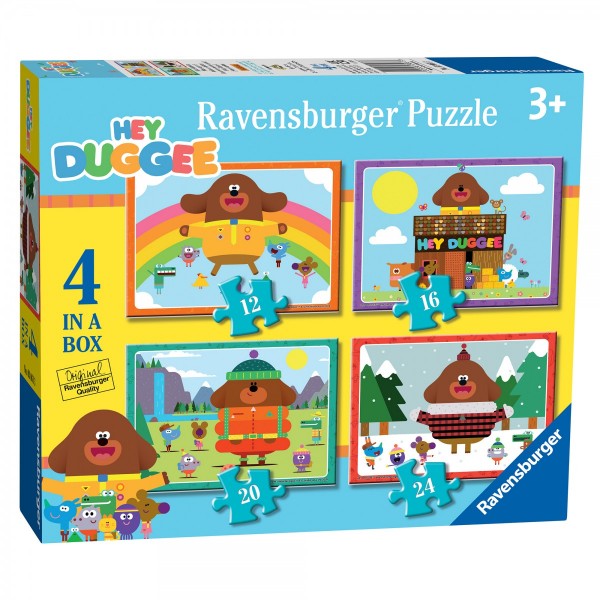 Ravensburger Hey Duggee 4 puzzles in a box (12, 16, 20, 24 piece)