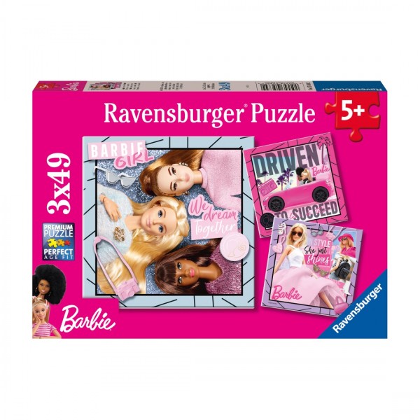 Ravensburger Barbie 3 x 49 piece Puzzles