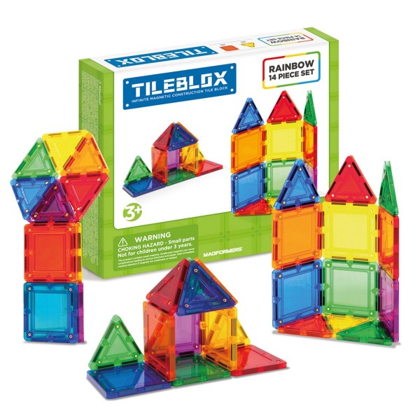 Tileblox by Magformers 14 Piece Magnetic Construction Set