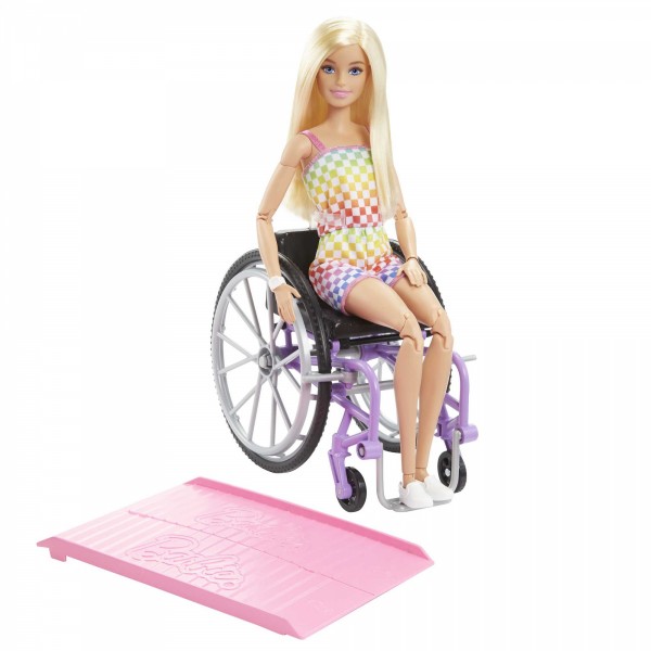 Barbie Fashionistas Blonde Doll with Wheelchair & Ramp