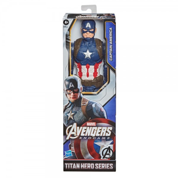 Marvel Avengers Titan Hero Series Collectible 30-cm Captain America Action Figure, Toy