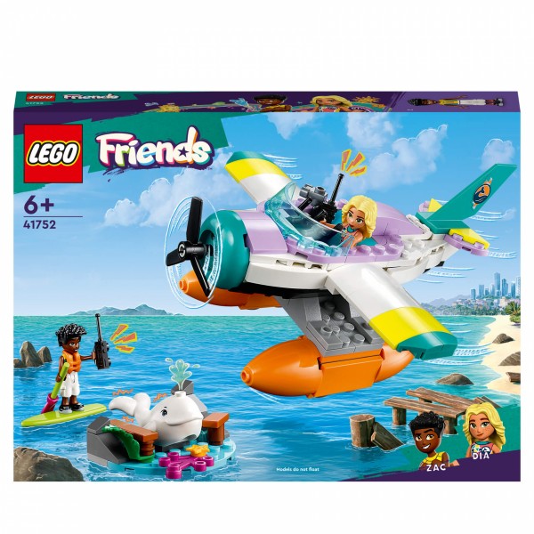 LEGO 41752 Friends Sea Rescue Plane Toy Set