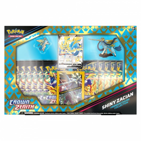 Pokemon Trading Card Game: Sword & Shield 12.5 Crown Zenith Premium Figure Collection-Shiny Zacian/Shiny Zamazenta