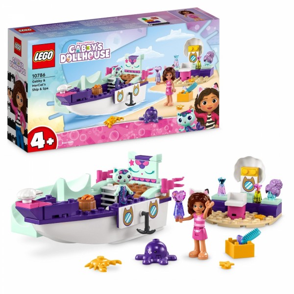 LEGO 10786 Gabby's Dollhouse Gabby & MerCat's Ship & Spa Toy