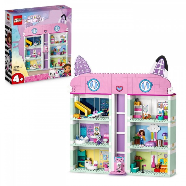 LEGO 10788 Gabby's Dollhouse Toy Playset with 4 Figures