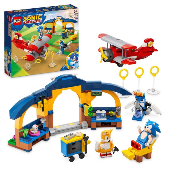 LEGO 76991 Sonic the Hedgehog Tails' Workshop and Tornado Plane