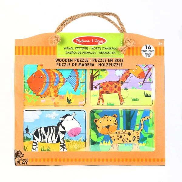 Melissa and Doug Animal Patterns Wooden Puzzle