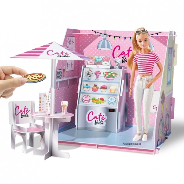 Barbie Creative Maker Kitz Make Your Own Pop-Up Café Building Kit