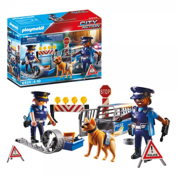 Playmobil 6924 City Action Police Roadblock Playset