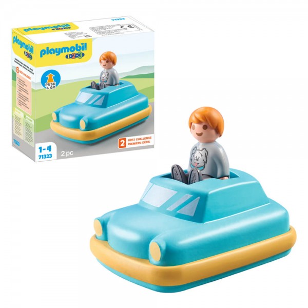 Playmobil 71323 1.2.3 Push and Go Car Playset