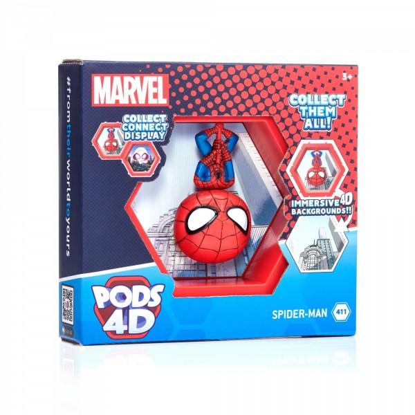 Marvel Spider-man Wow Pod 4D Collector Figure and Display Pod