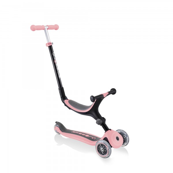 Globber Go Up Foldable Scooter - Pastel Pink