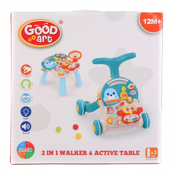 Good Art 2 in 1 Activity Table and Baby Walker