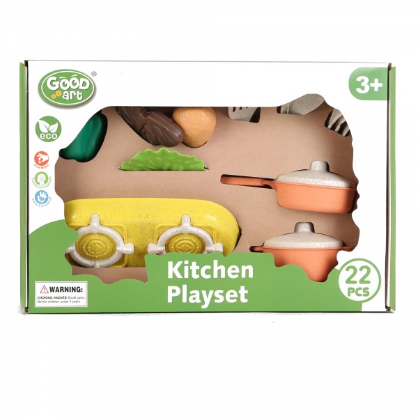 Good Art Bio-Plastic 16 Piece Kitchen Play Set