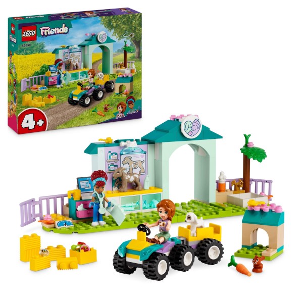 LEGO 42632 Friends Farm Animal Vet Clinic with Toy Tractor