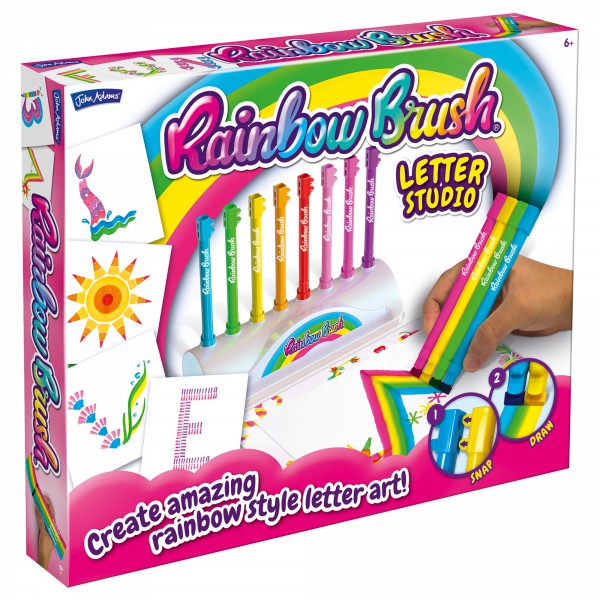 Rainbow Brush Letters Studio