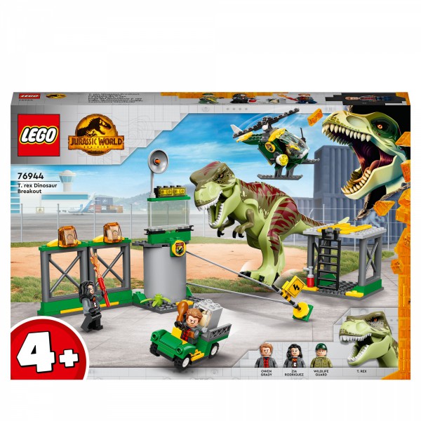 LEGO 76944 Jurassic World T. rex Dinosaur Breakout Set