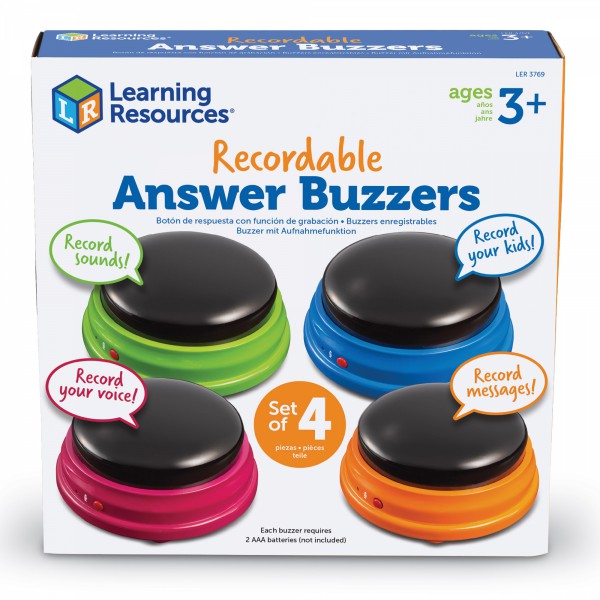 Learning Resources Recordable Answer Buzzers (Set of 4)