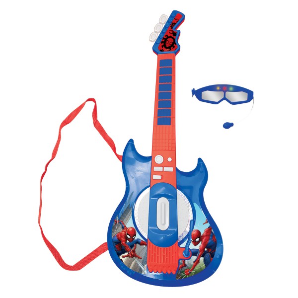 Spiderman Electronic Lighting Guitar with microphone