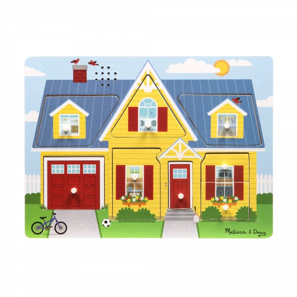 Melissa and Doug Wooden Around The House Sound Puzzle