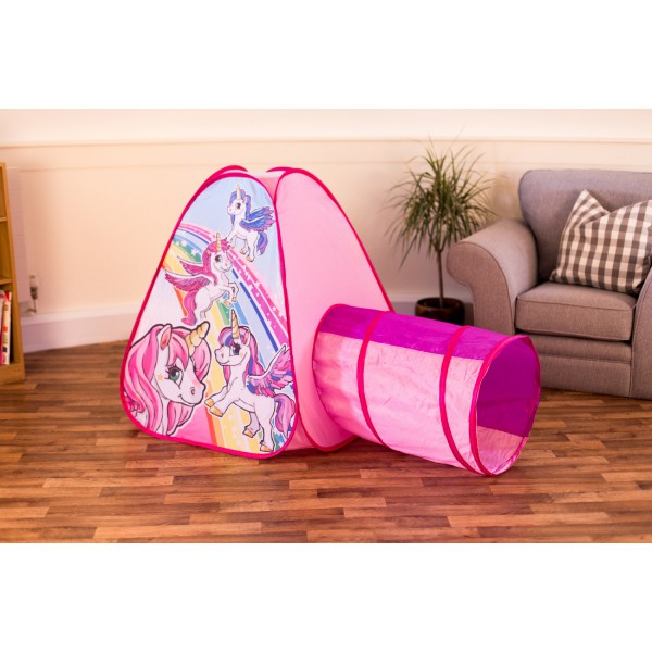 Unicorn Pop-Up Play Tent and Tunnel