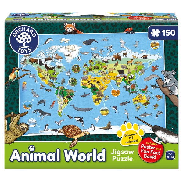 Orchard Toys Animal World 150 Piece Puzzle