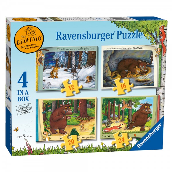 Ravensburger The Gruffalo 4 puzzles in a box (12, 16, 20, 24 piece)