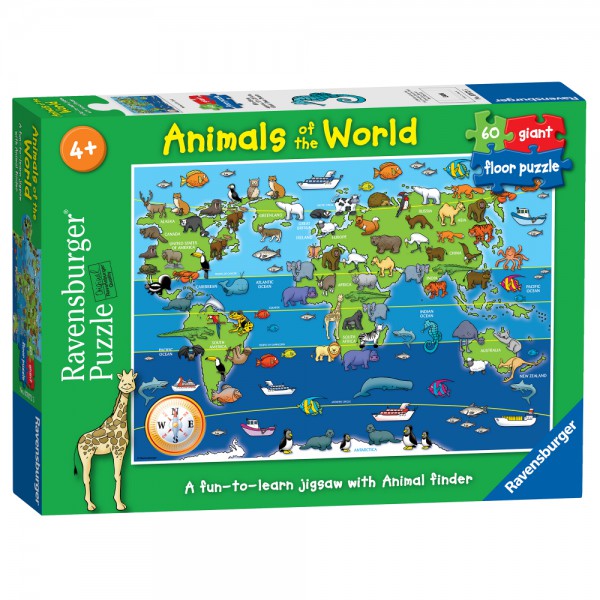 Ravensburger Animals of the World Giant Floor Puzzle 60 piece