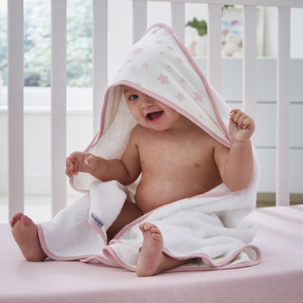 Silentnight Safe Nights Bamboo Hooded Towel - Pink