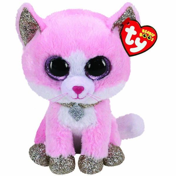 Ty Beanie Boo Fiona Pink Cat