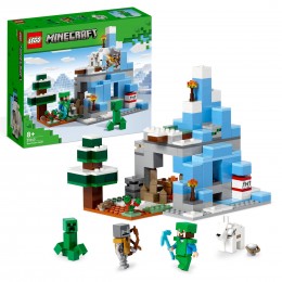 LEGO 21243 Minecraft The Frozen Peaks Toy Set
