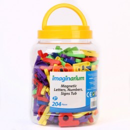 Imaginarium Tub of 204 Magnetic Letters and Numbers