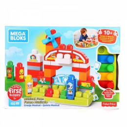 Fisher-Price Mega Bloks Musical Farm Building Set