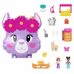Polly Pocket Camp Adventure Llama Compact Playset & Accessories