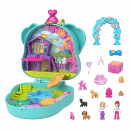 Polly Pocket Doggy Birthday Bash Compact Playset & Accessories