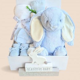 New Baby boy Hamper - Blue Bunny