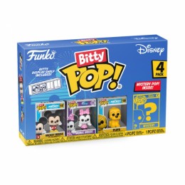 Funko Bitty POP! Disney Mickey Mouse 4 Figure Pack Includes Mickey, Minnie Mouse, Pluto and a Mystery Disney Bitty Pop! Figure