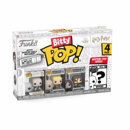 Funko Bitty POP! Harry Potter Wizarding World Voldemort 4 Figure Pack Includes Lord Voldemort, Draco Malfroy, Bellatrix Lestrange and a Mystery Bitty Pop! Figure