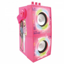 Barbie Trendy Portable Bluetooth Speaker with Microphone and Light Effects