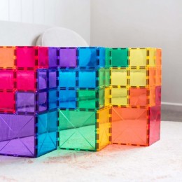 Connetix Magnetic Building 42 Piece Rainbow Square Pack