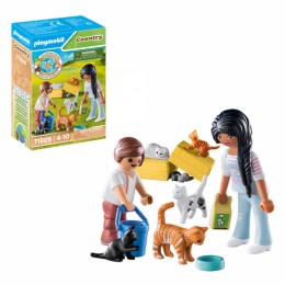 Playmobil 71309 Country Cat Family Playset