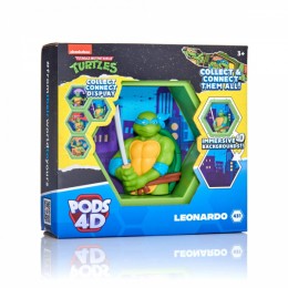 TMNT Teenage Mutant Ninja Turtles Leonardo Wow Pod 4D Collector Figure and Display Pod
