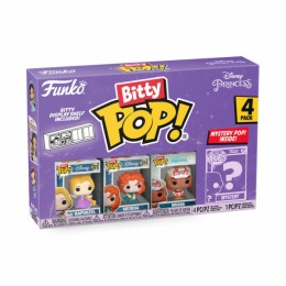 Funko Bitty POP! Disney Princess Rapunzel 4 Figure Pack Includes Rapunzel (Tangled), Merida (Brave), Moana and a Mystery Disney Princess Bitty Pop! Figure