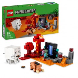 LEGO 21255 Minecraft The Nether Portal Ambush Building Toy