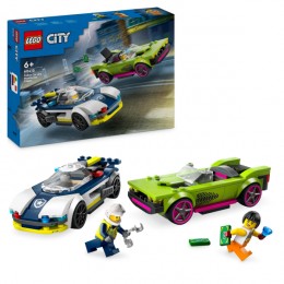 LEGO 60415 City Police Car and Muscle Car Chase Building Toy