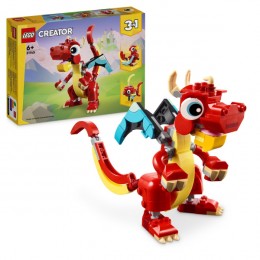 LEGO 31145 Creator 3in1 Red Dragon Toy with Animal Figures