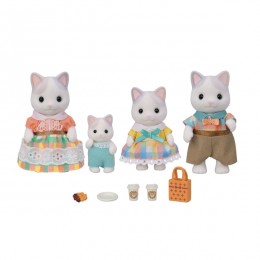 Sylvanian Families Latte Cat Family Set