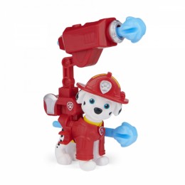 Paw Patrol Movie Collectible Marshall Action Figure with Clip-on Backpack and 2 Projectiles
