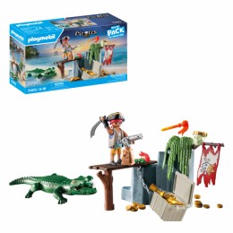 PLAYMOBIL 71473 Pirate with Alligator Starter Pack